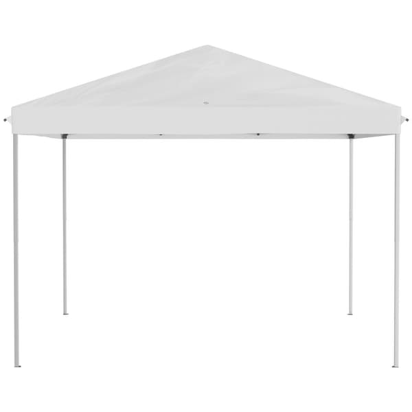 Lysthus ca. 3x3m, vannavstøtende, stabilt, vintersikkert pop-up sammenleggbart lysthus med UV-beskyttelse, sammenleggbart partytelt, hagetelt med 4 si