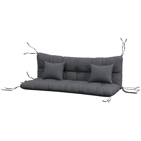 4 istuintyynyn setti, 150 x 50 cm, vettä hylkivät tuolityynyt solmituilla solmuilla, 10 cm paksu, verhoilu keinulle, istuintyyny kotiin, puutarhaan, s