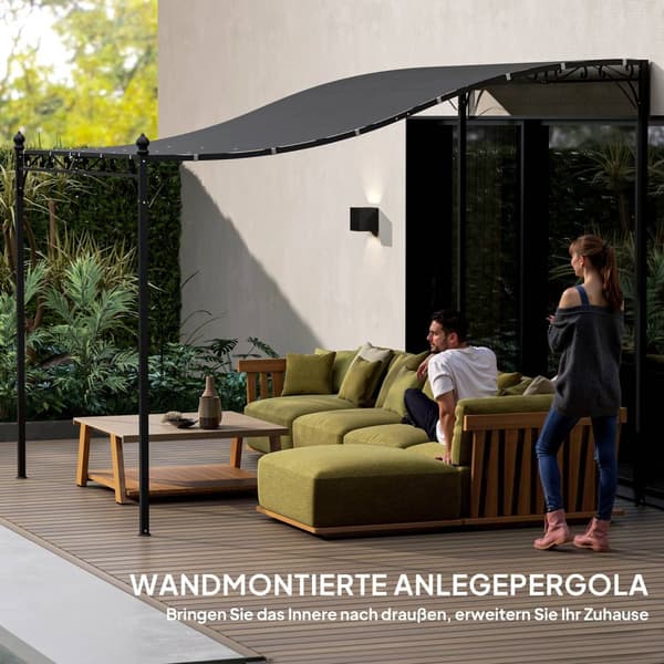 Påbygg paviljong pergola med tak, vannavvisende paviljong kalesje, frittstående hage paviljong, uteplass paviljong kalesje, solskjerming for terrasse,