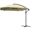 Miniatyrbilde 1 av 10: Cantilever paraply, aluminium diameter 260 cm, parasoll, vanntett, sveiv paraply med stativ, sveiv, vindlås, vippbar markedsparaply, vippbar hageparap