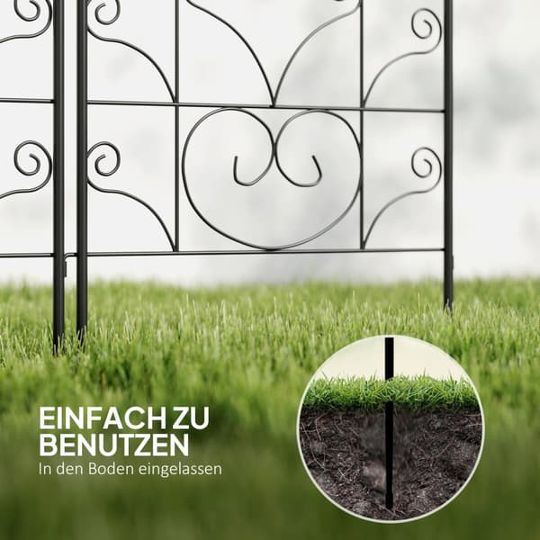 Metallespalier sett med 2 for plugging av rustfri espalier med fugledesign for klatreplanter 50 x 120 cm espalier for stueplanter Plantespalier for to