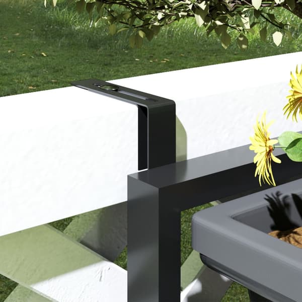 Sett med 3 blomsterpotter med hull, 56x42 cm plantepotter, firkantede plantepotter, plast blomsterpotter for tomater og blomster, plantepotte til hage