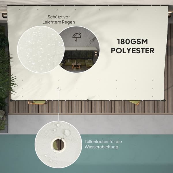 Påbygg paviljong pergola med tak, vannavvisende paviljong kalesje, frittstående hage paviljong uteplass paviljong kalesje solskjerming for terrassehag