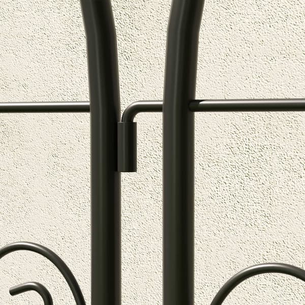 Metallespalier sett med 2 for plugging av rustfri espalier med fugledesign for klatreplanter 50 x 120 cm espalier for stueplanter Plantespalier for to