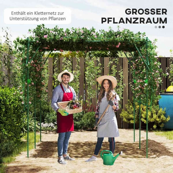 Spaljé gjord av rostfritt stål spaljé med triangulär stöddesign 223x223x223 cm rosenbåge för klätterväxter trädgårdsspaljé för krukväxter växt spaljé