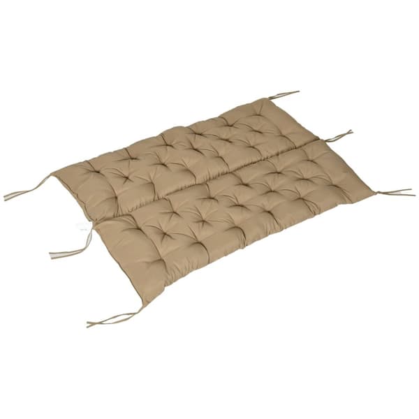 3-sits bänkdyna 150x98x8 cm bänkdyna med remmar, sittdyna, stolsdyna utomhus/inomhus, sittdyna, sittdyna, bänkdyna för trädgårdsmöbler, bänkgunga, kha