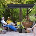Miniatyrbilde 3 av 10: Parasoll 180 grader Roterbar Høydejusterbar hageparaply med aluminiumsstang markedsparaply Solbeskyttelse Paraply Cantilever Parasoll Balkong Paraply