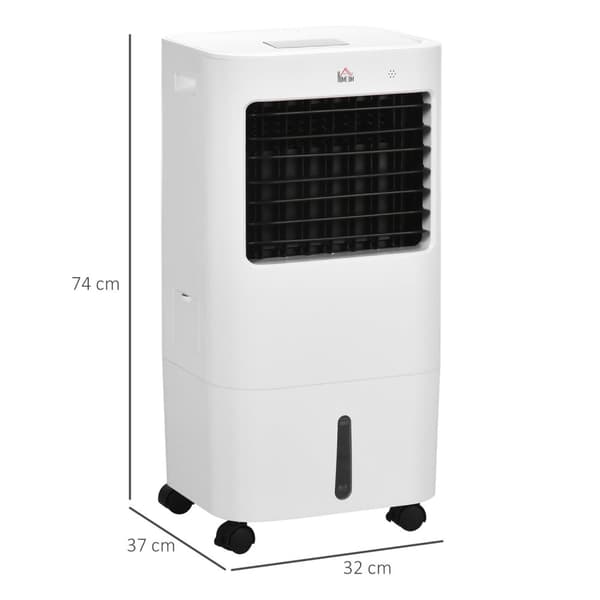 3 i 1 mobilt klimaanlæg med luftbefugtning vandkøling 15L 60° oscillerende klimaanlæg 65W luftkøler med 8 timers timer, fjernbetjening, brugsplads 20?