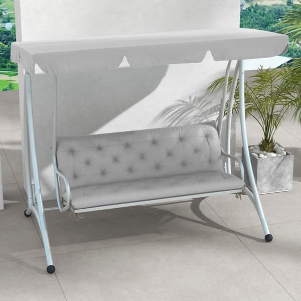 3-sits bänkdyna 150x98x8 cm bänkdyna med remmar, sittdyna, stolsdyna utomhus/inomhus, sittdyna, sittdyna, bänkdyna för trädgårdsmöbler, verandagunga,