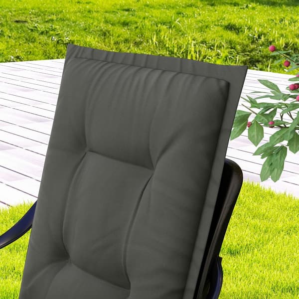 Sett med 4 sitteputer 108 x 50 x 5 cm stolputer med knyting, utendørs innendørs sittepute, sittepute, benkpute for hagemøbler, sittestol, spisestuesto
