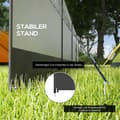 Miniatyrbild 6 av 10: Vindskydd vikbar camping insynsskydd med ljuskälla fönsterpinnar linor vindskydd staket strand vindskydd strandskydd för camping trädgård, strand, ter