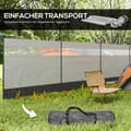 Miniatyrbild 8 av 10: Vindskydd vikbar camping insynsskydd med ljuskälla fönsterpinnar linor vindskydd staket strand vindskydd strandskydd för camping trädgård, strand, ter