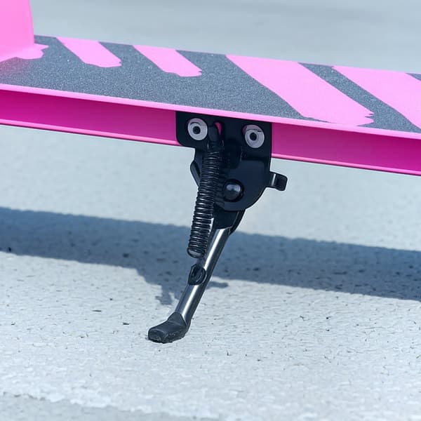 Skoter Barns hopfällbar barnsparkcykel med justerbar styrhöjd, 2 lysande hjul, handbroms & bakhjulsbroms Kick skoter för 3-8 år Barn Rosa Aosom