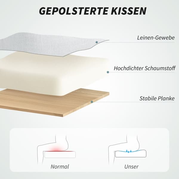 Kontorstol Ergonomisk skrivebordsstol med korsryggstøtte, høy rygg, fotstøtte, høydejusterbar svingstol med linlook, polstret datamaskinstol, kremhvit