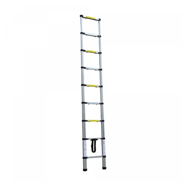 Herzberg HG-5260: Teleskopstege i aluminium med halkskydd - 2,6M
