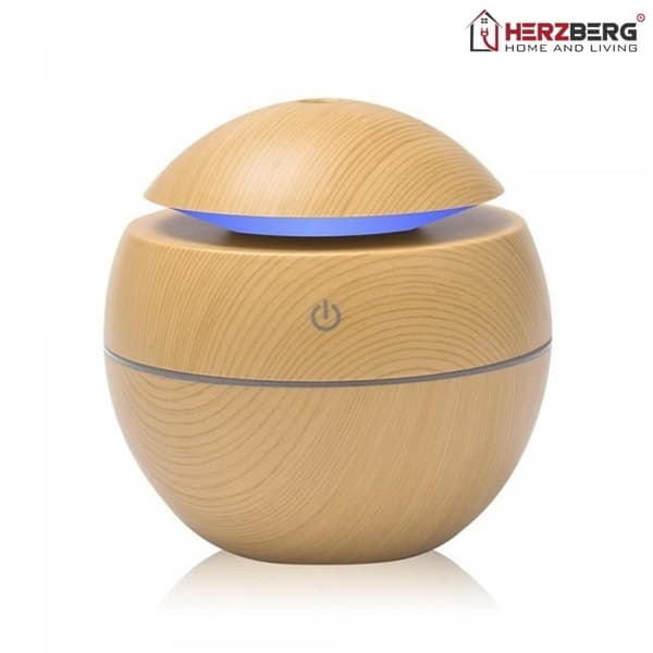Herzberg Luftfukter Aroma Oil Diffuser Mørkt tre