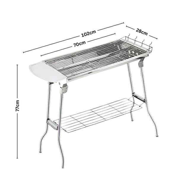 Herzberg HG-8112: Grillgrill med bæretaske