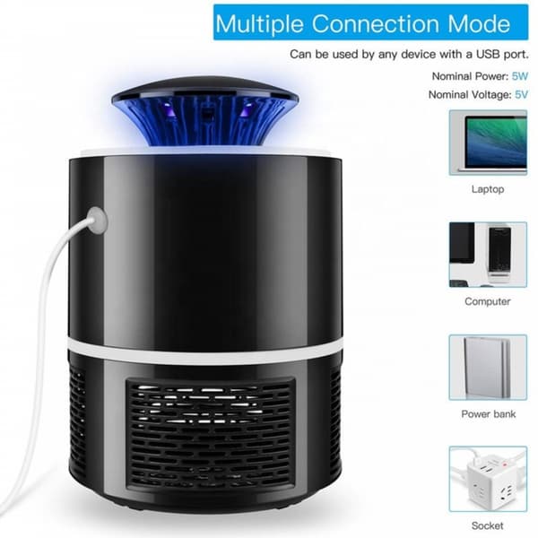 Herzberg HG-03138: Lys & Vakuum Mosquito Killer Lampe