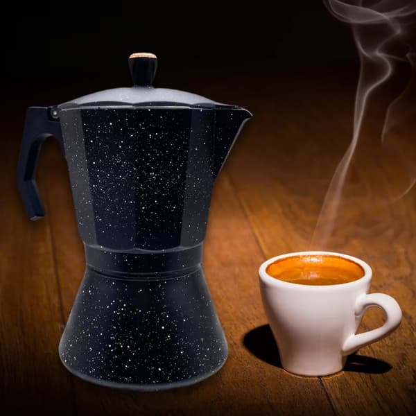 Eisenbach LSS012:Aluminium Espresso Moka Pot Coffee Maker - 12 kopper