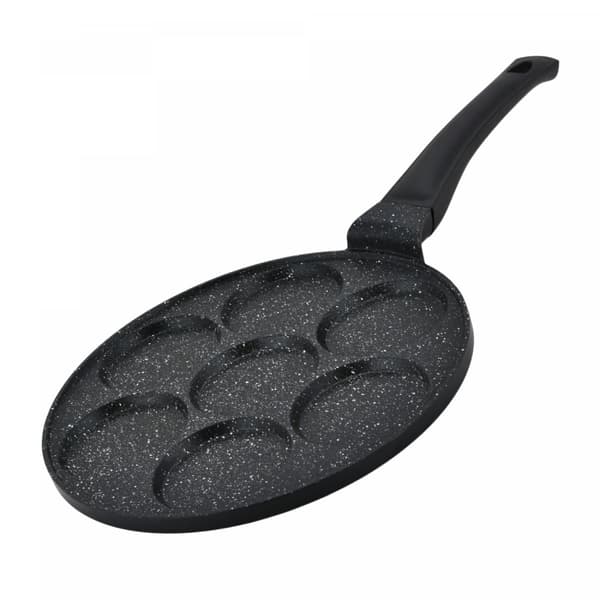 Herzberg HG-CP267HO: 26 cm marmorbelagt pannekake- og krepppanne - 7 vanlig spor