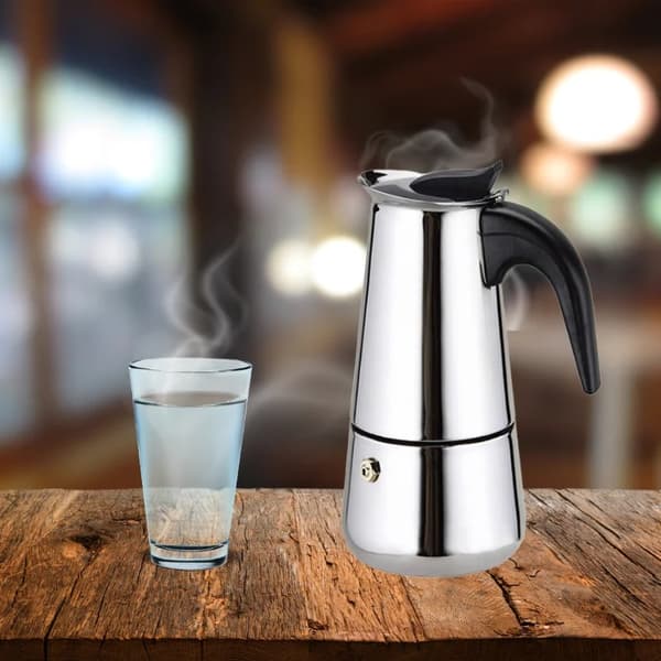 Eisenbach EB-400CM: S/S Cafetiere Expresso -kahvinkeitin - 4 kuppia