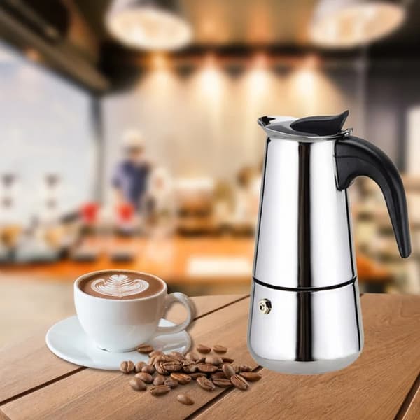 Eisenbach EB-400CM: S/S Cafetiere Expresso -kahvinkeitin - 4 kuppia