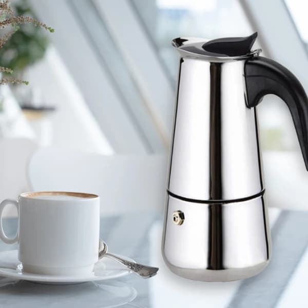 Eisenbach EB-900CM: S/S Cafetiere Expresso -kahvinkeitin - 9 kuppia