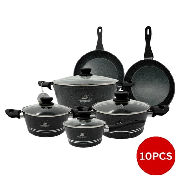 Rosenberg RB-10M2B: 10 stykker marmorbelagt kokekarsett