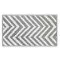 Miniatyrbild 1 av 3: Tvätthandduk Chevron Garn Färgad - Vit, Grå