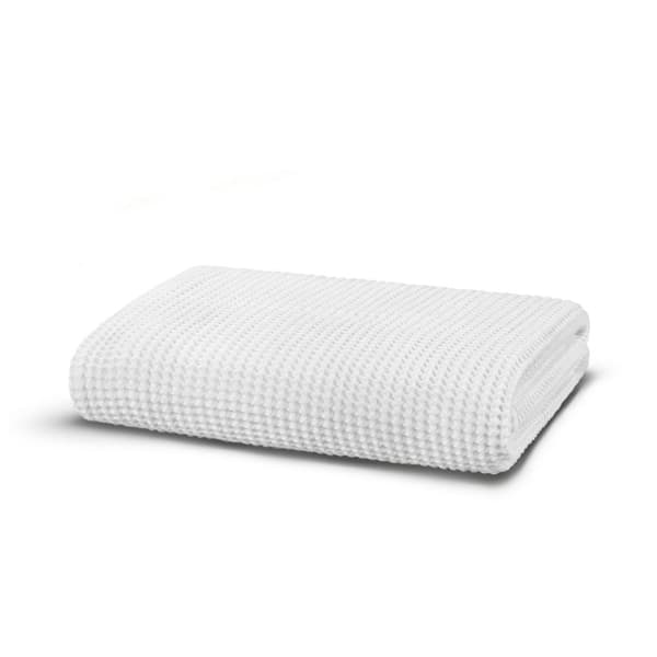 Badhandduk Modal Waffle (76 x 142) - Vit