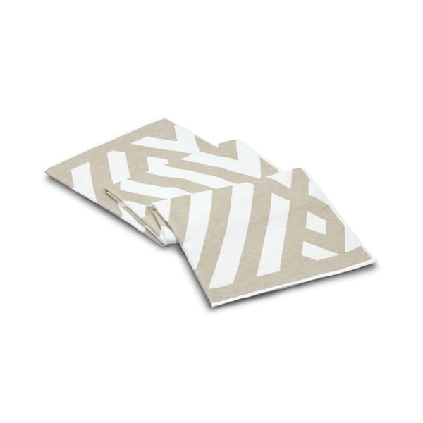 Fouta (strandhåndkle) Geometrisk - Varm grå