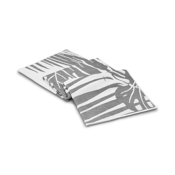 Fouta (strandhåndkle) blad - antrasitt