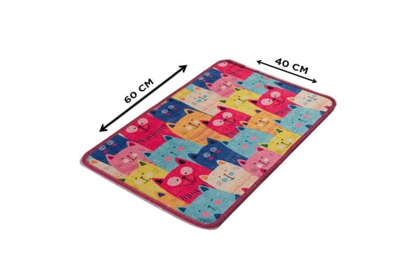Bathmat Meow Djt - Värikäs