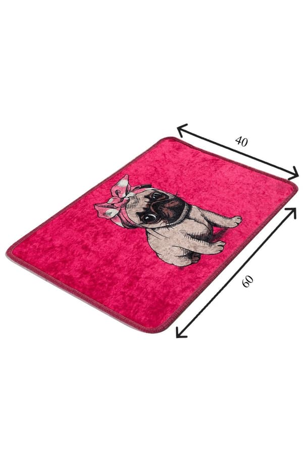 Badematte Pink Pug Djt