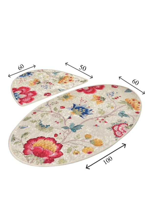 Bademattesett (2 deler) Arya Oval