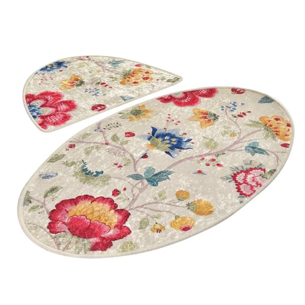 Bademattesett (2 deler) Arya Oval