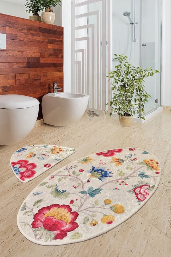 Bademattesett (2 deler) Arya Oval