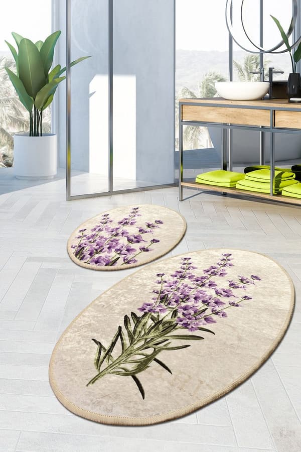 Bademattesett (2 stk) Lavendel Djt