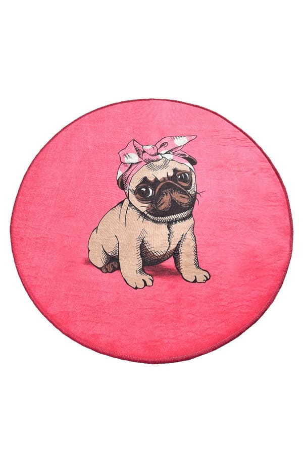 Badematte Pink Pug Djt (100 cm)