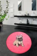 Miniatyrbilde 1 av 5: Badematte Pink Pug Djt (100 cm)