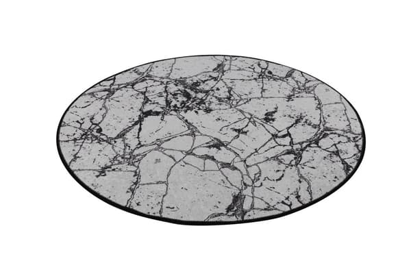 Badematte marmor (140 cm) - Hvit