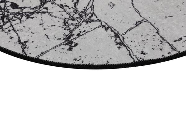 Badematte marmor (140 cm) - Hvit