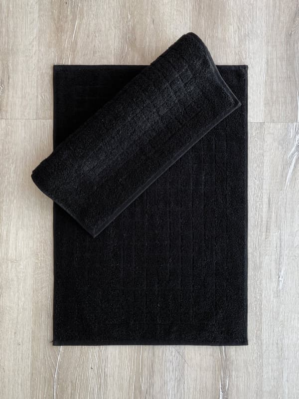 Bademattesett (2 stk) Kare - Svart