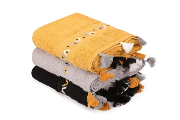 Handduksset (3 delar) Asorti - Svart