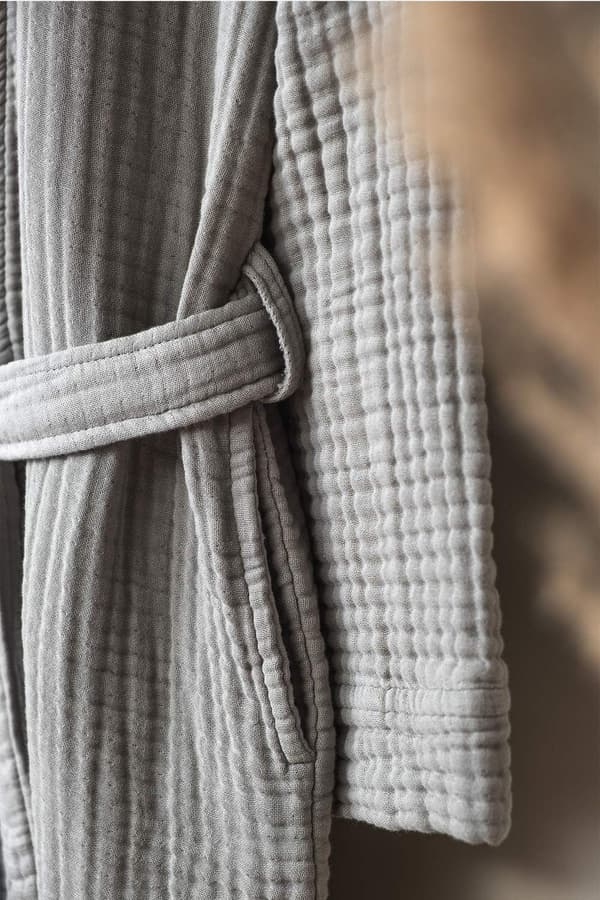Unisex badekåbe Kimono - Grå