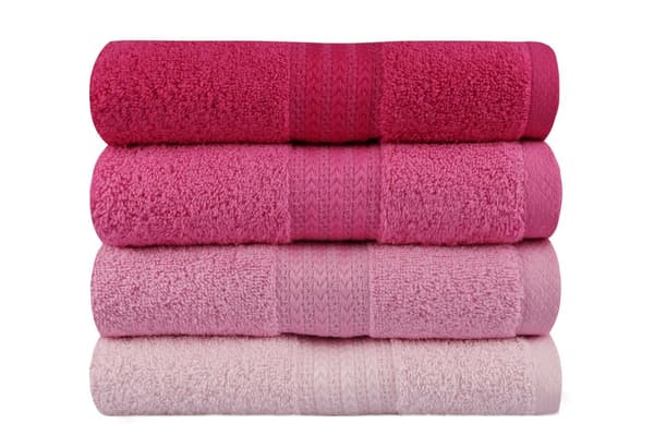 Handduksset (4 delar) Rainbow - Rosa