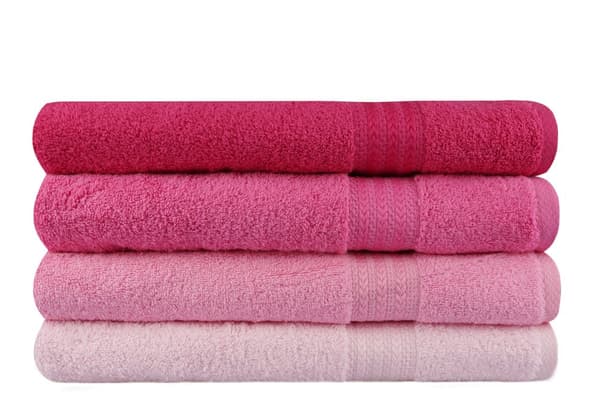Badehåndklesett (4 stk) Regnbue - Rosa