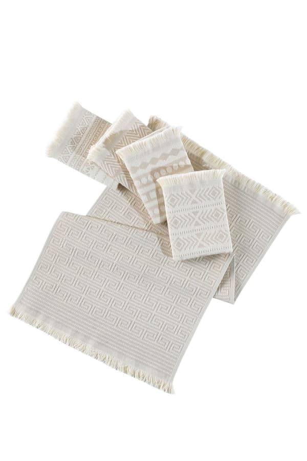 Tvätthandduksset (5 delar) Maya - Beige
