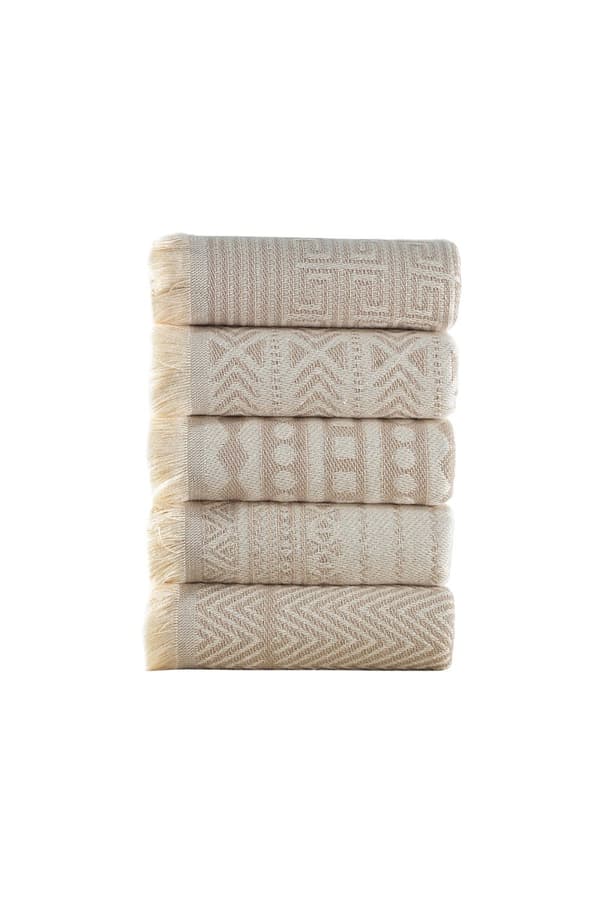 Tvätthandduksset (5 delar) Maya - Beige