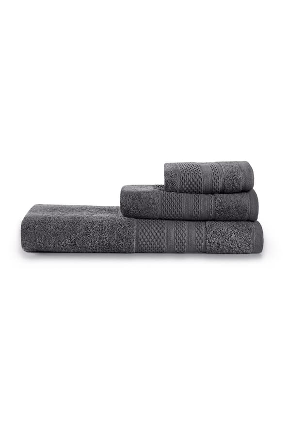 Handduksset (3 delar) Piramit - Antracit